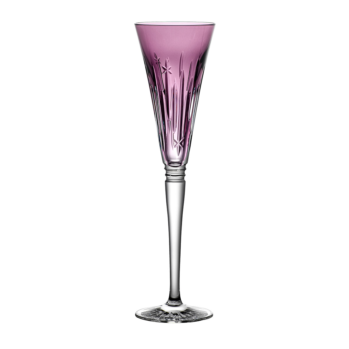 Waterford Winter Wonders Midnight Frost Flute Lilac, Single Glass